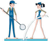 cleaning clipart pool cleaning