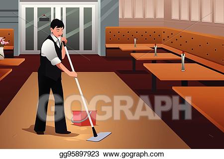 cleaning clipart restaurant cleaning