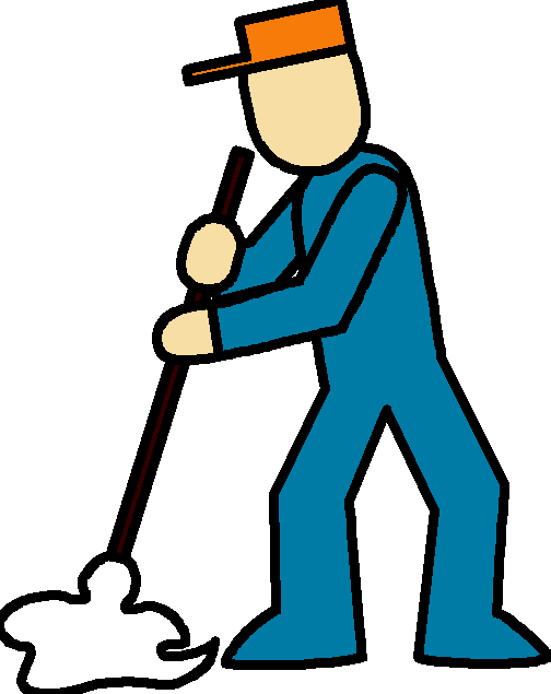 mop clipart custodian