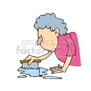 cleaning clipart scrub floor