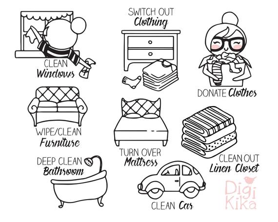 cleaning clipart stamp