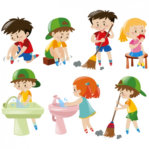 cleaning clipart student