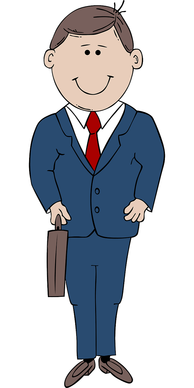 old clipart business man