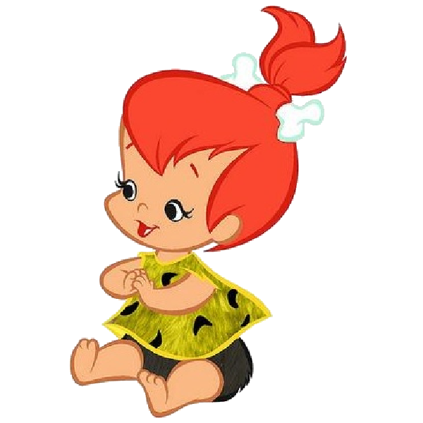 Baby flintstones cartoon characters. Young clipart first born