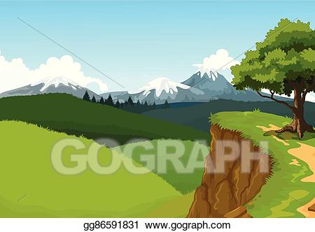 cliff clipart background