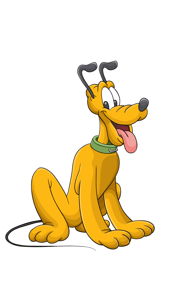 Draw clipart drawing disney. How to pluto step