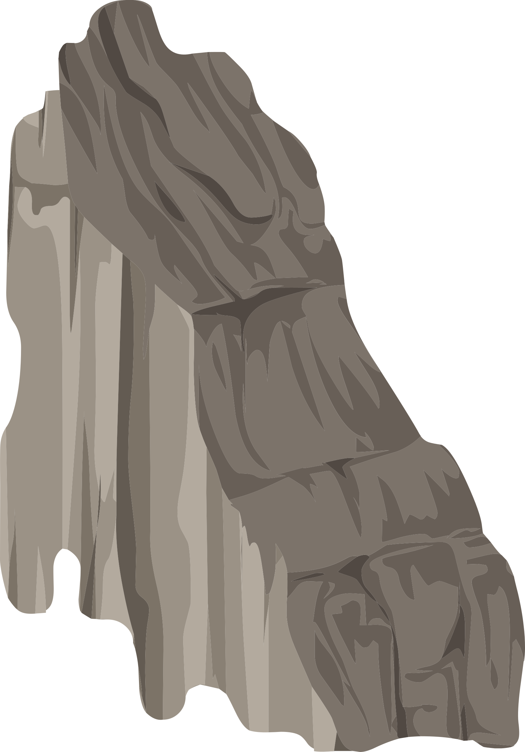 cliff clipart rocky cliff