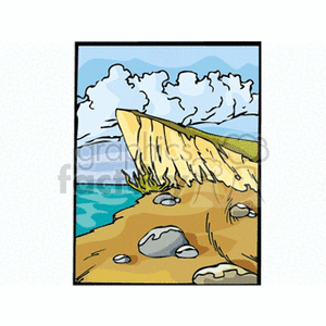 cliff clipart sea