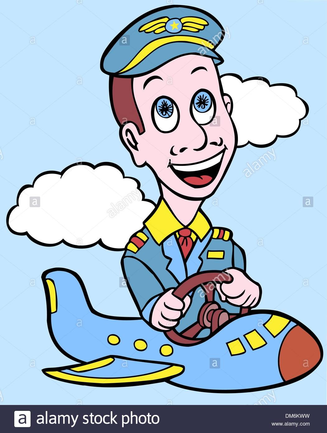clipart airplane captain