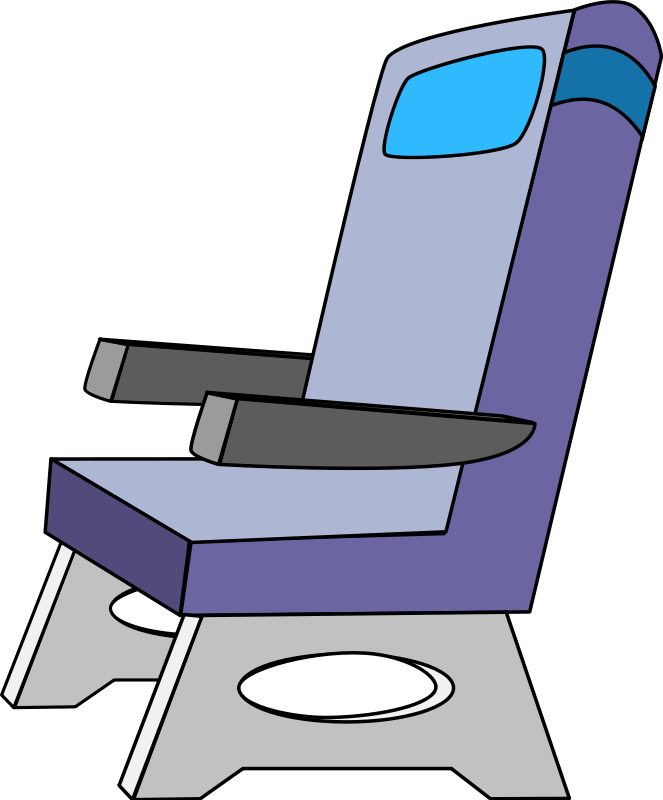 clipart airplane chair