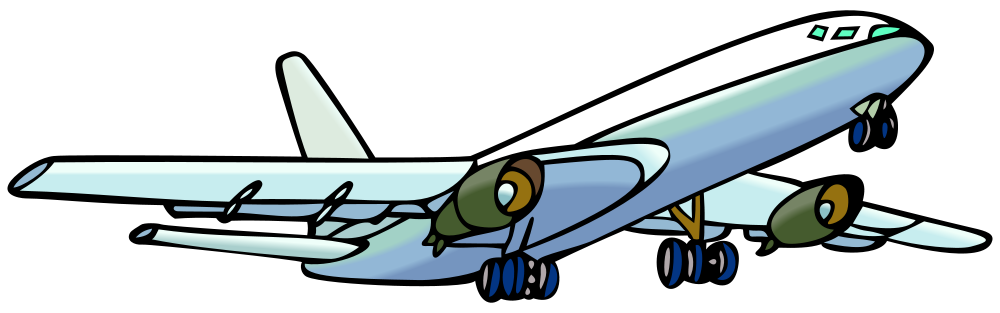 flying clipart simple airplane