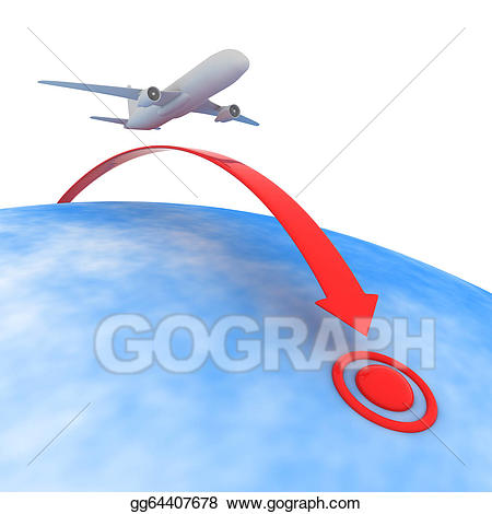 clipart airplane destination