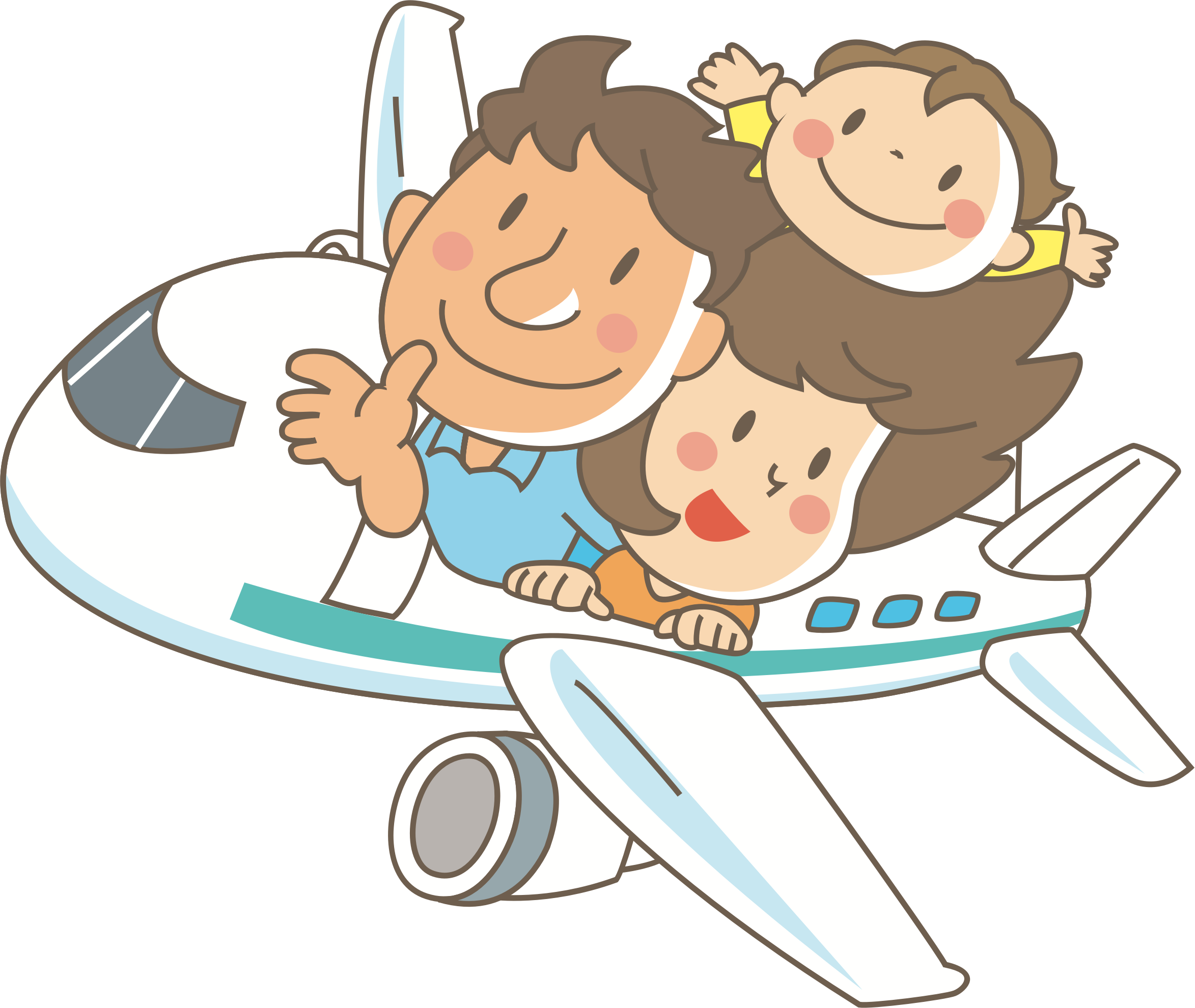 Technology clipart family. In flight big image