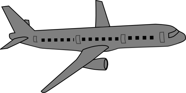 Clip art at clker. Clipart airplane grey