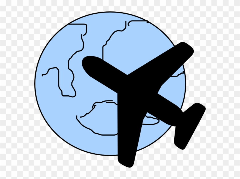 clipart airplane map