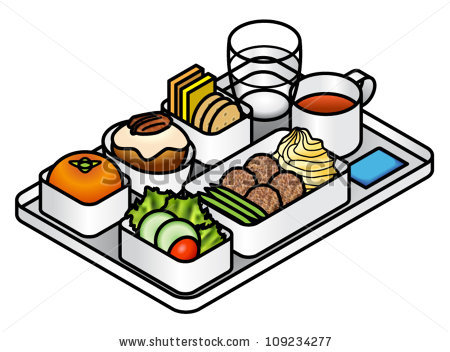 clipart airplane meal
