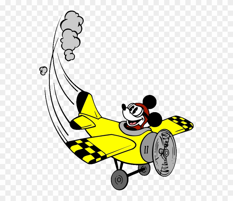 mickey clipart airplane