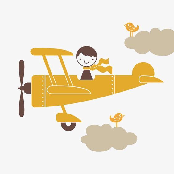 clipart airplane nursery