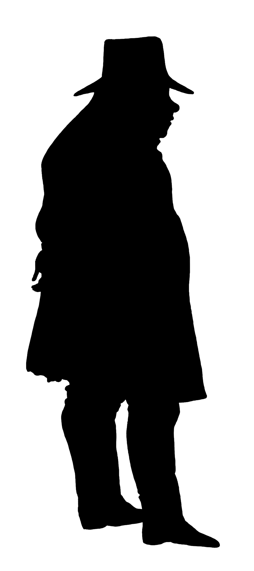 Gift clipart silhouette. Of an old man