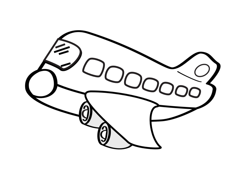 flying clipart black and white