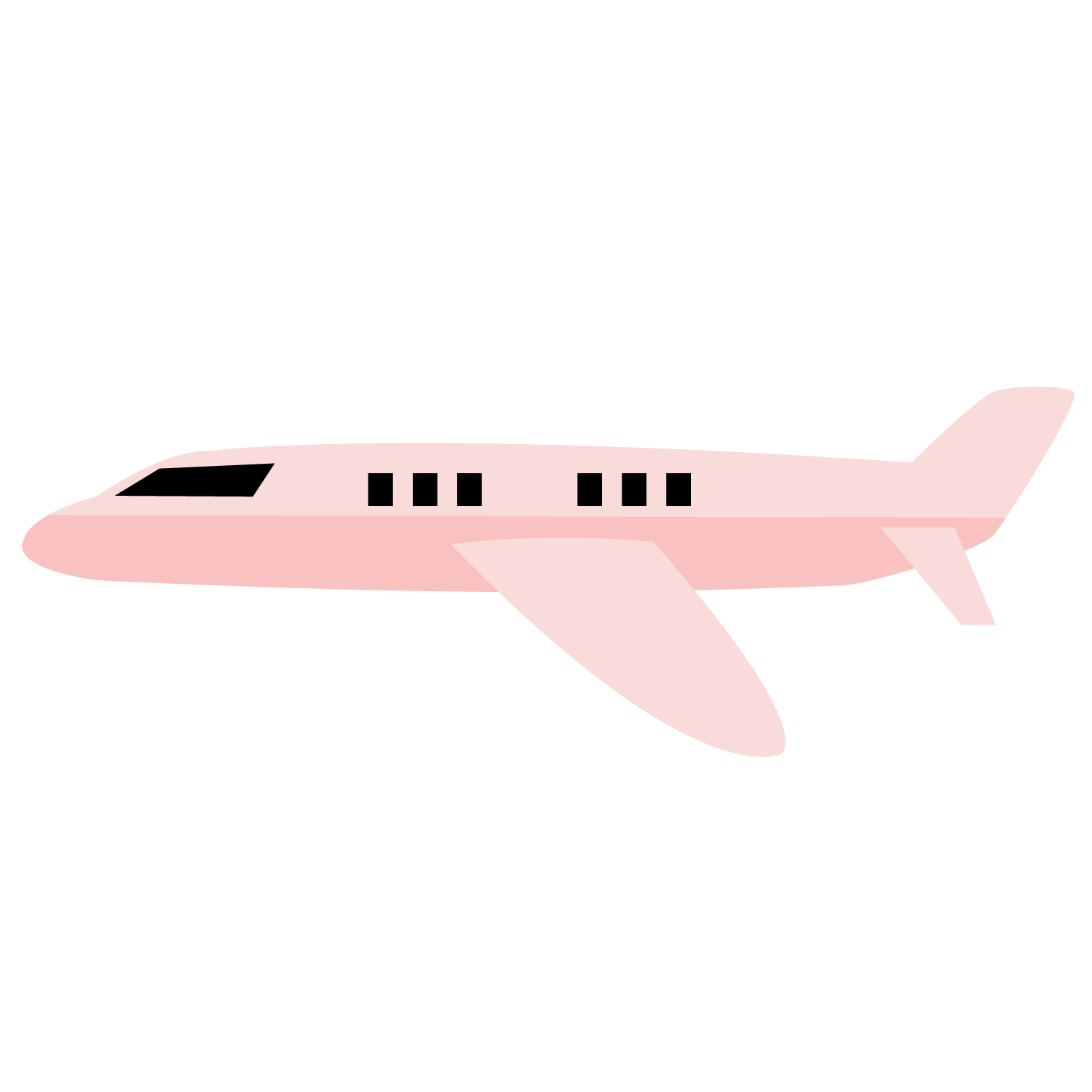 clipart airplane profile