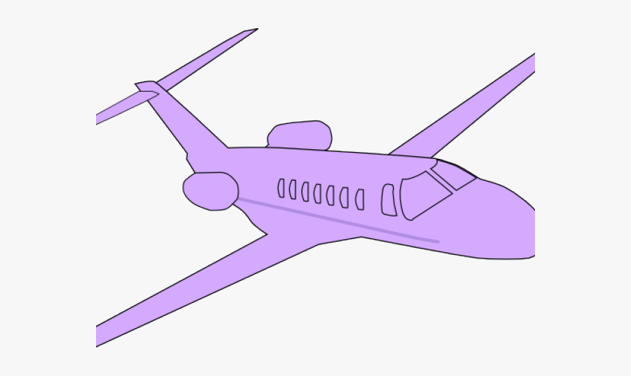 clipart airplane purple