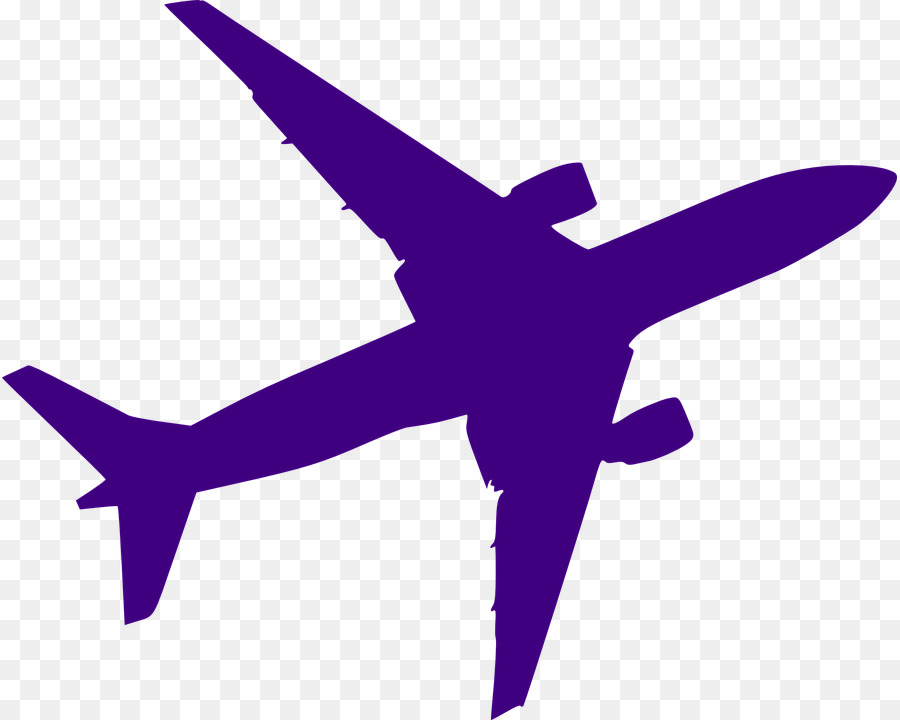 clipart airplane purple