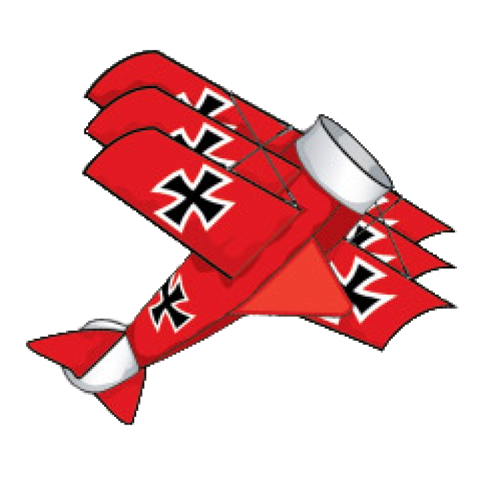 red clipart airplane