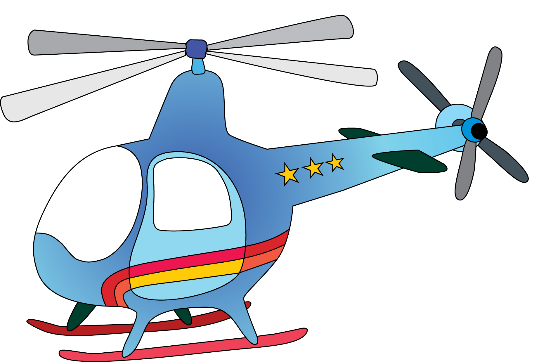 Cute airplane clip art. Helicopter clipart comic book