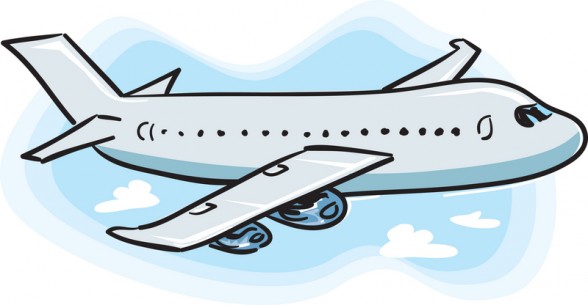 clipart airplane road