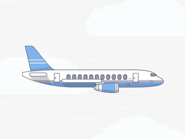 clipart plane side view