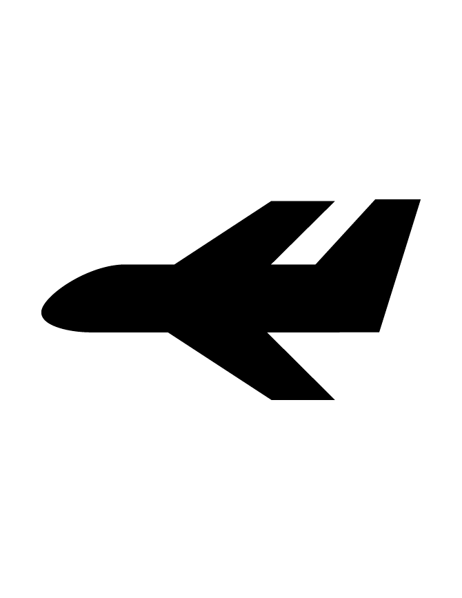 Simple plane silhouette clip. Jet clipart easy