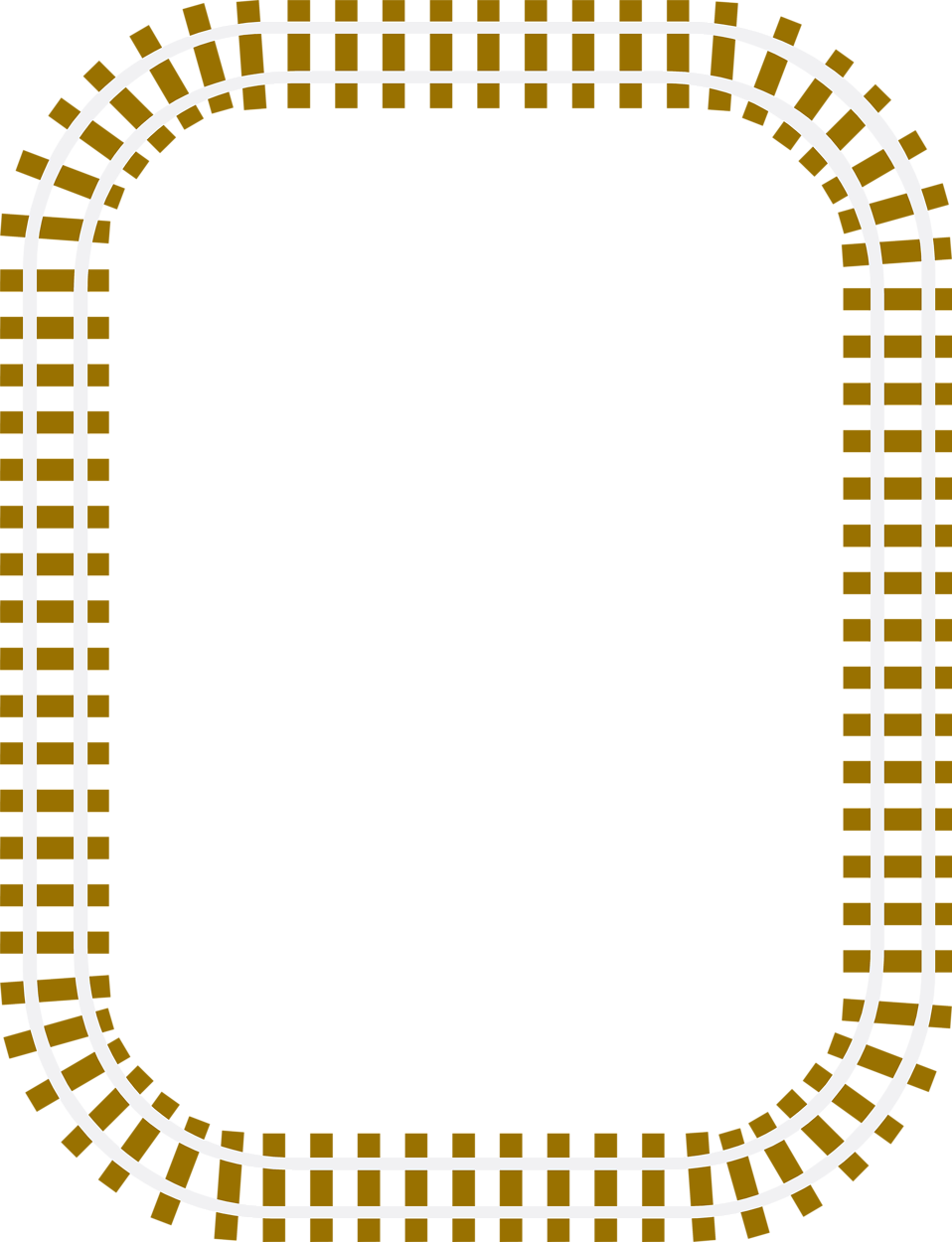 Illustration of a blank. Track clipart railroad