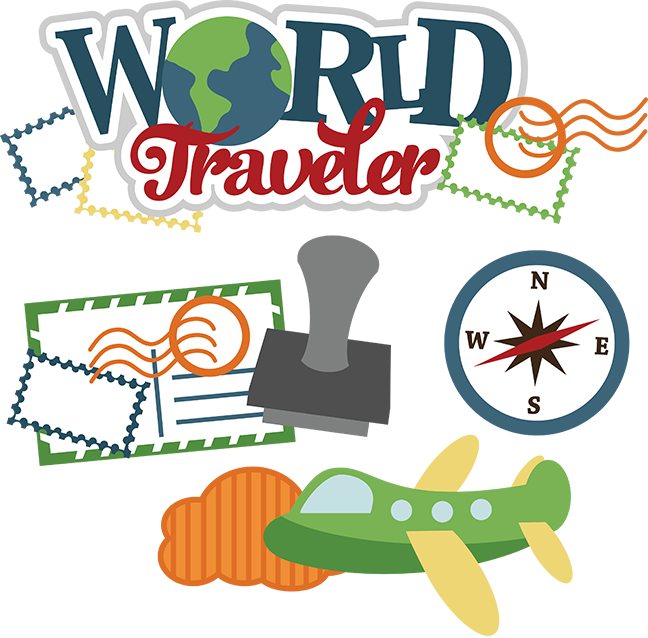 World traveler svg vacation. Clipart road scrapbook