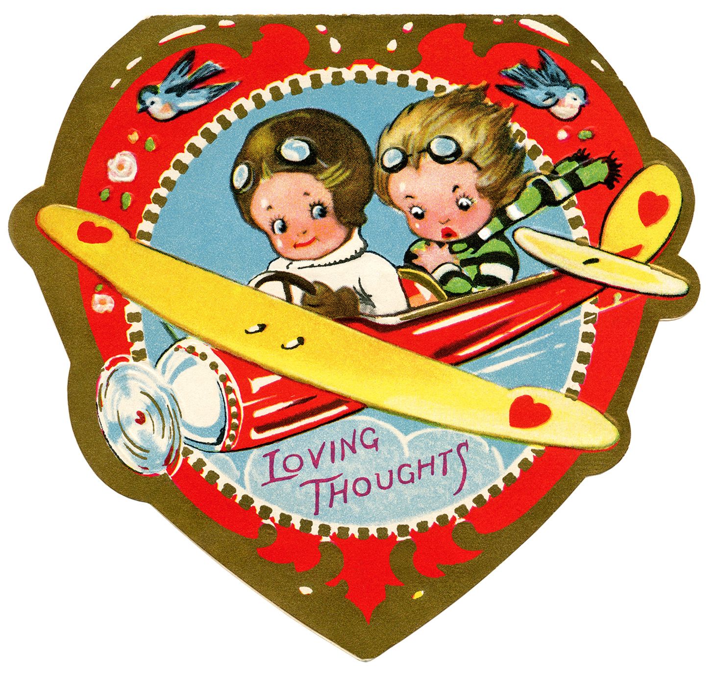 Biplane vintage clip art. Clipart airplane valentine