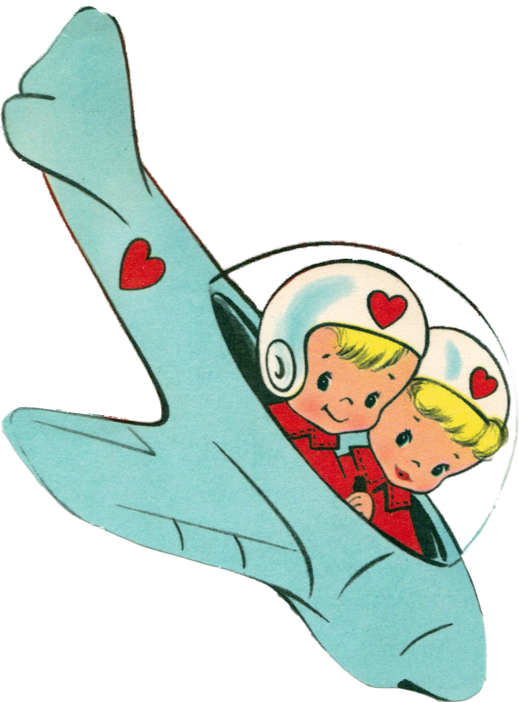 Lets go down together. Clipart airplane valentine