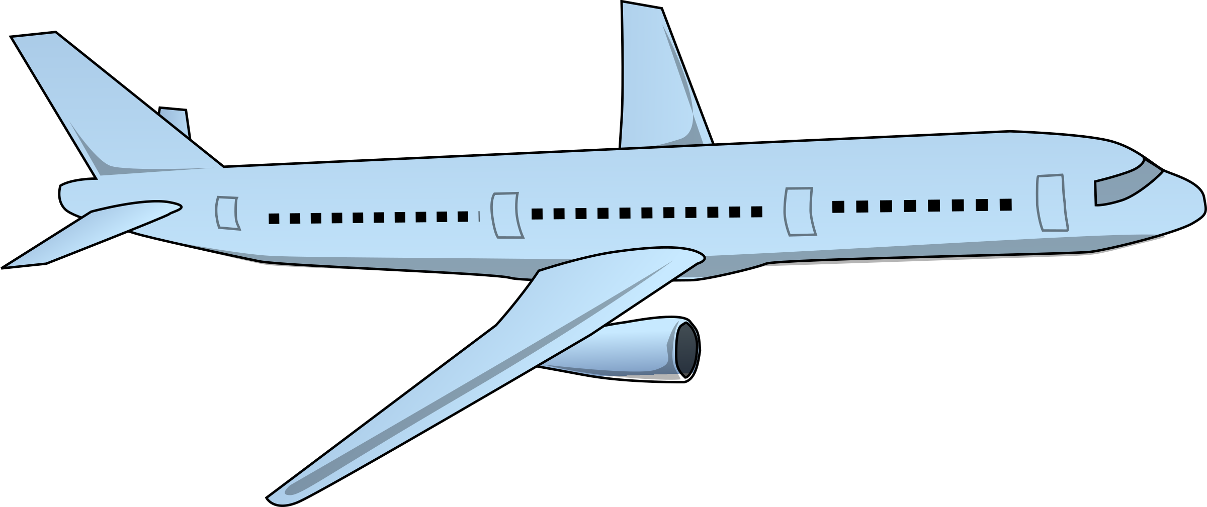 clipart airplane vector