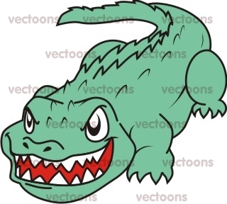 crocodile clipart angry alligator