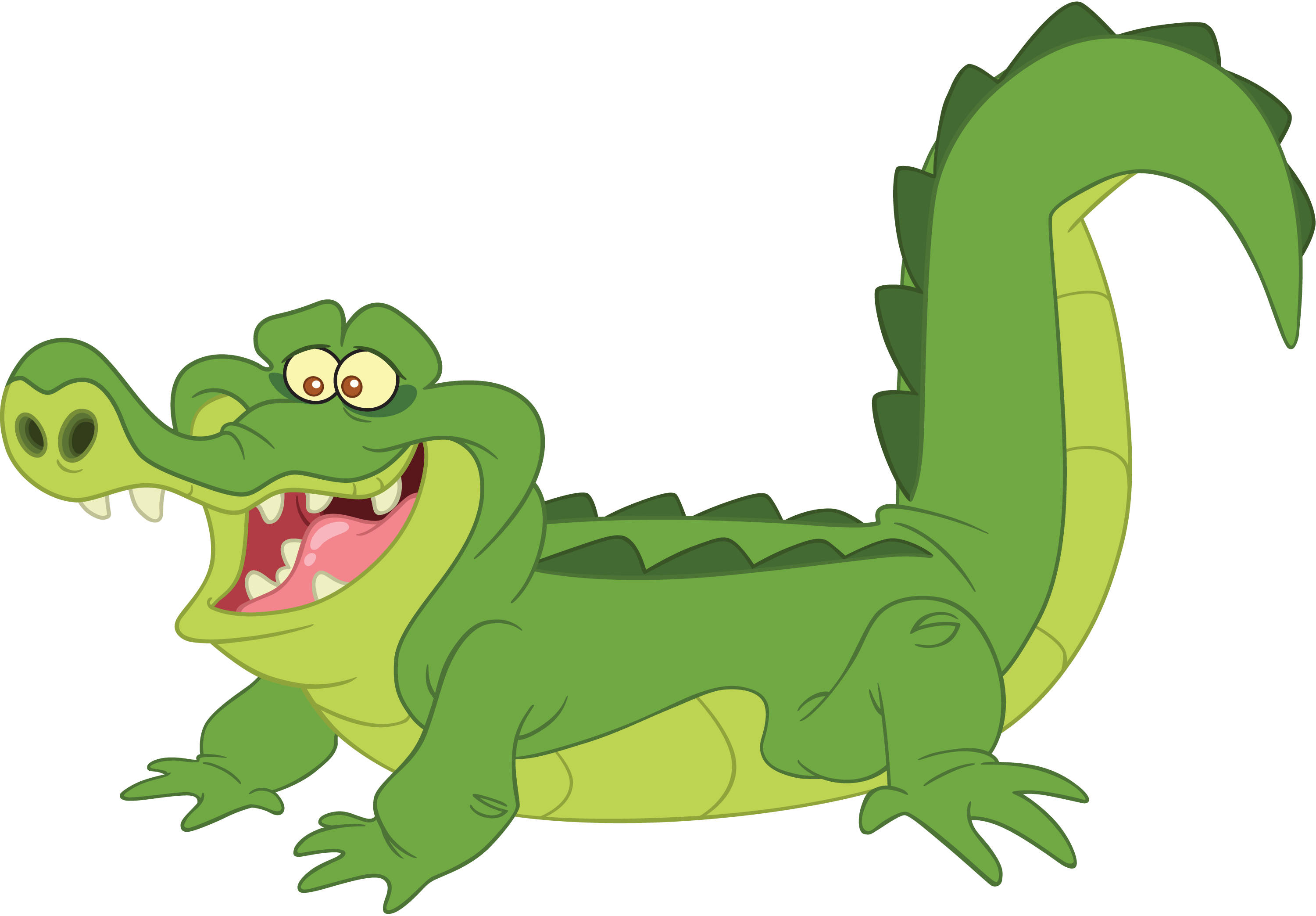 Crocodile clipart toon. Free animated alligator download