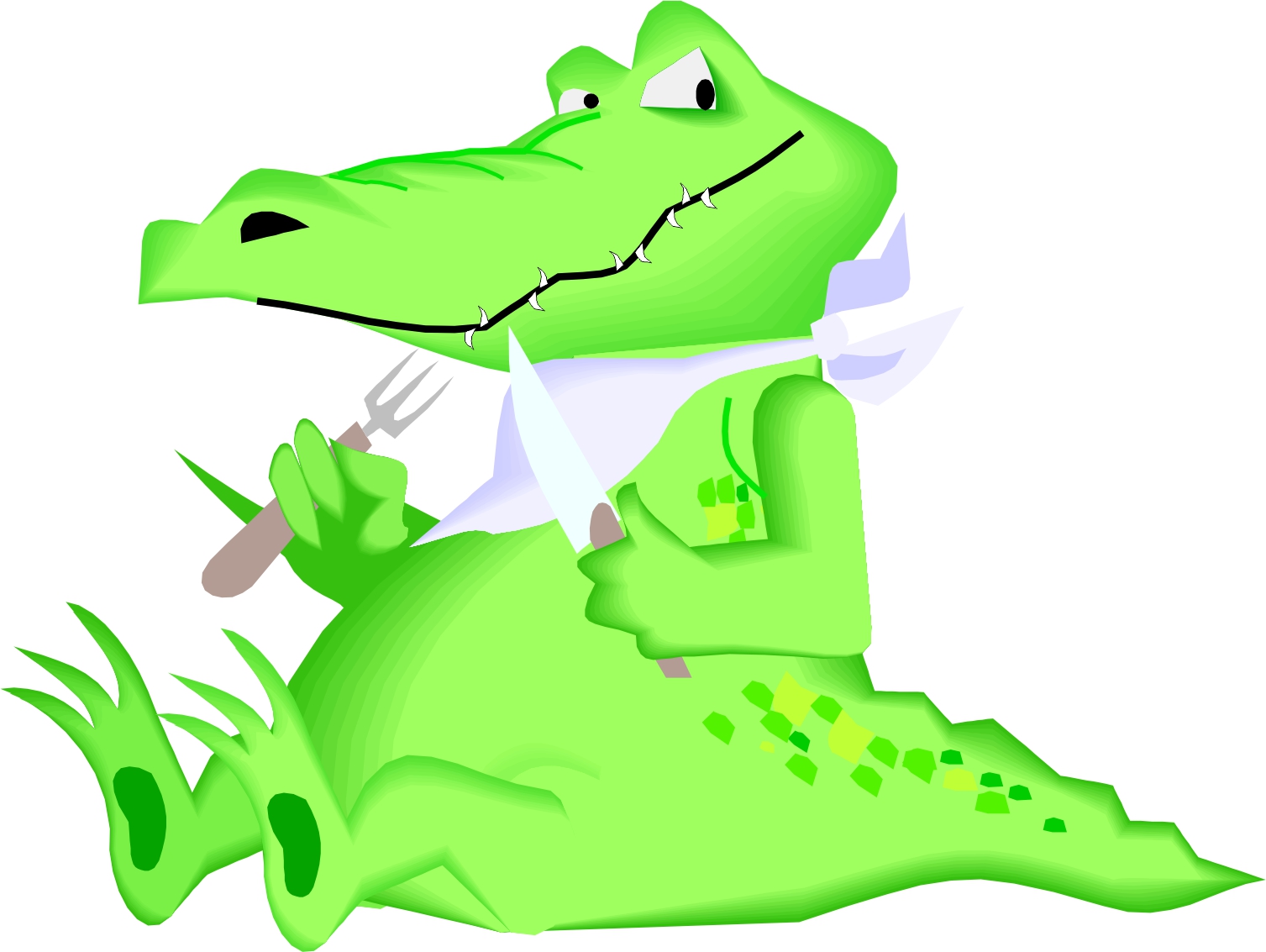 clipart alligator bite cartoon