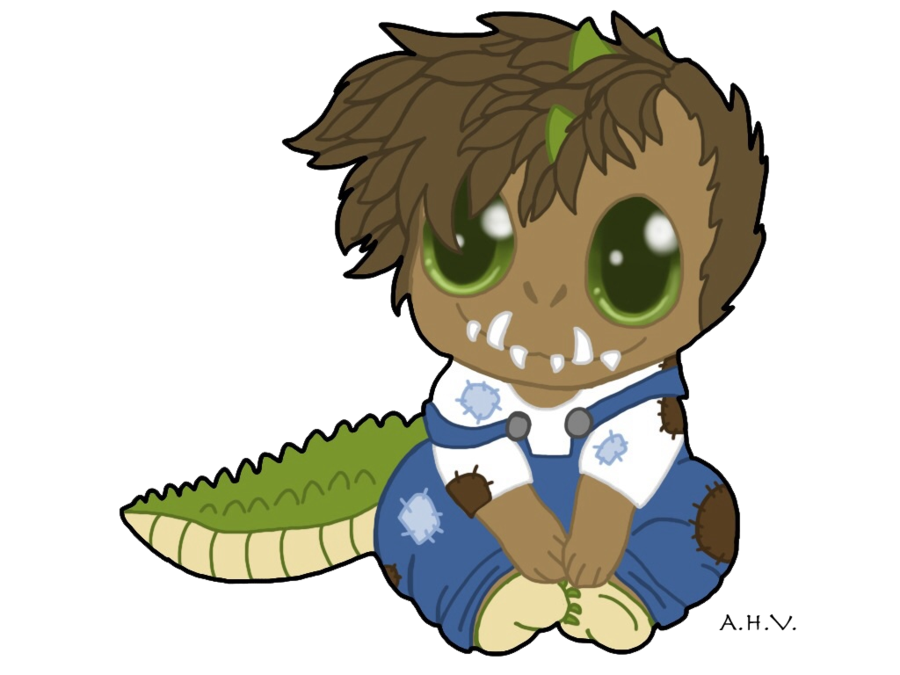 clipart alligator chibi