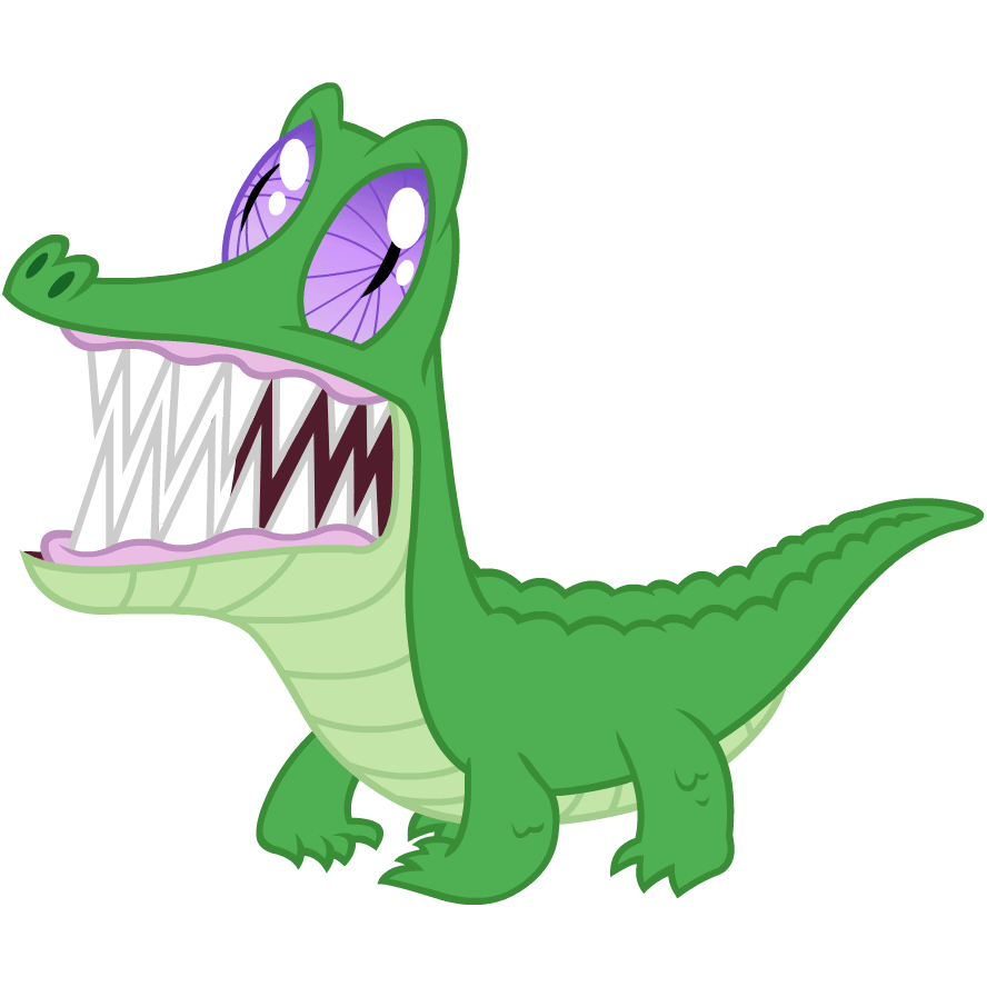 crocodile clipart drawn
