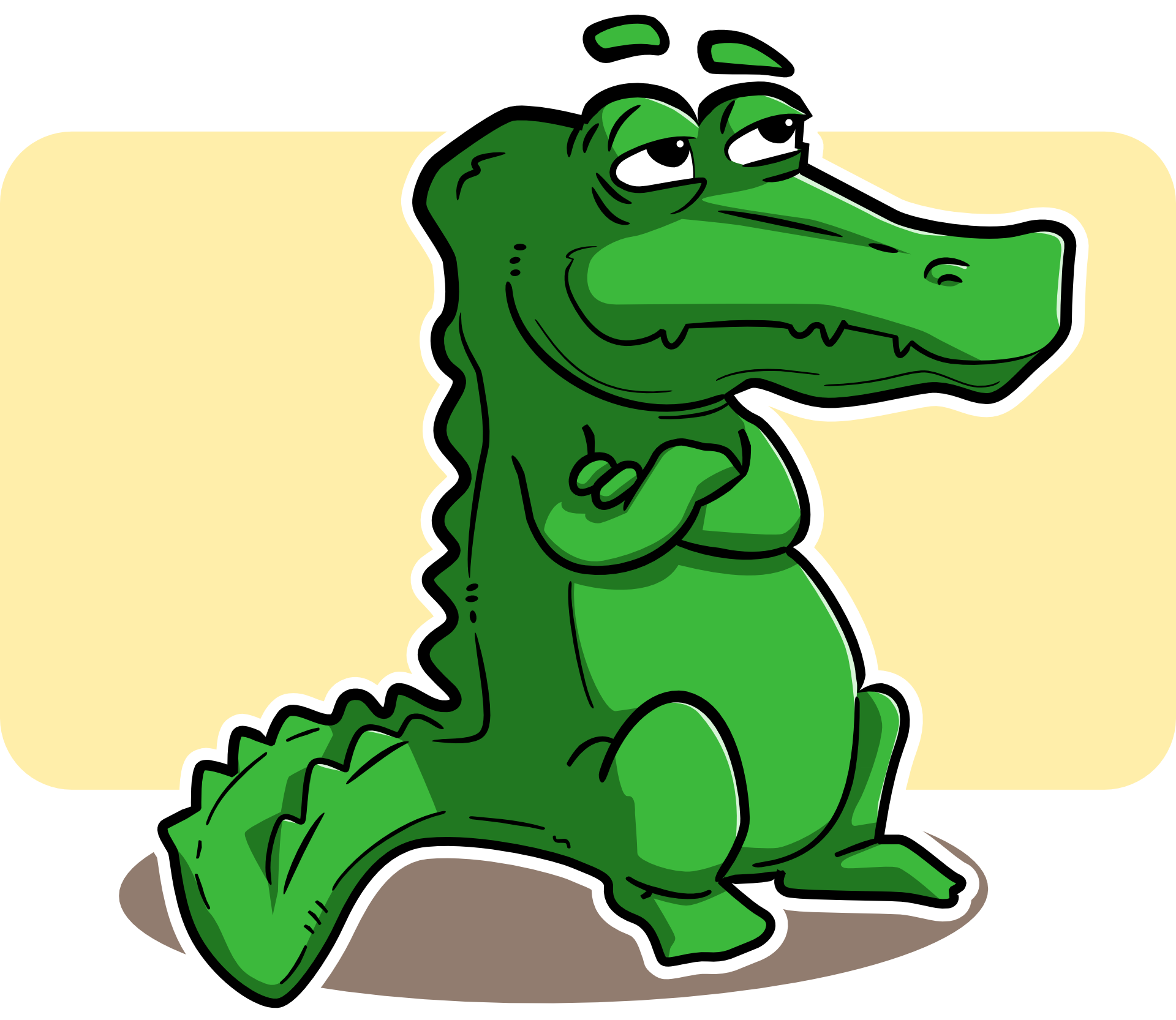 Gator clipart green thing. Alligator images free desktop