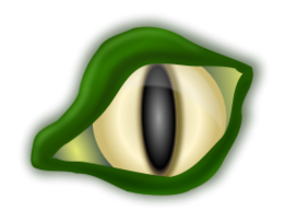 clipart alligator eye