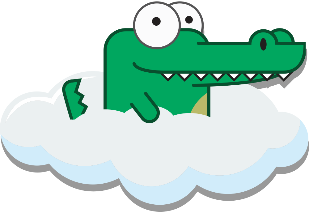 gator clipart mouth open