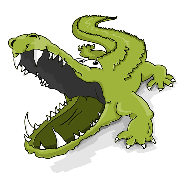 clipart alligator illustration