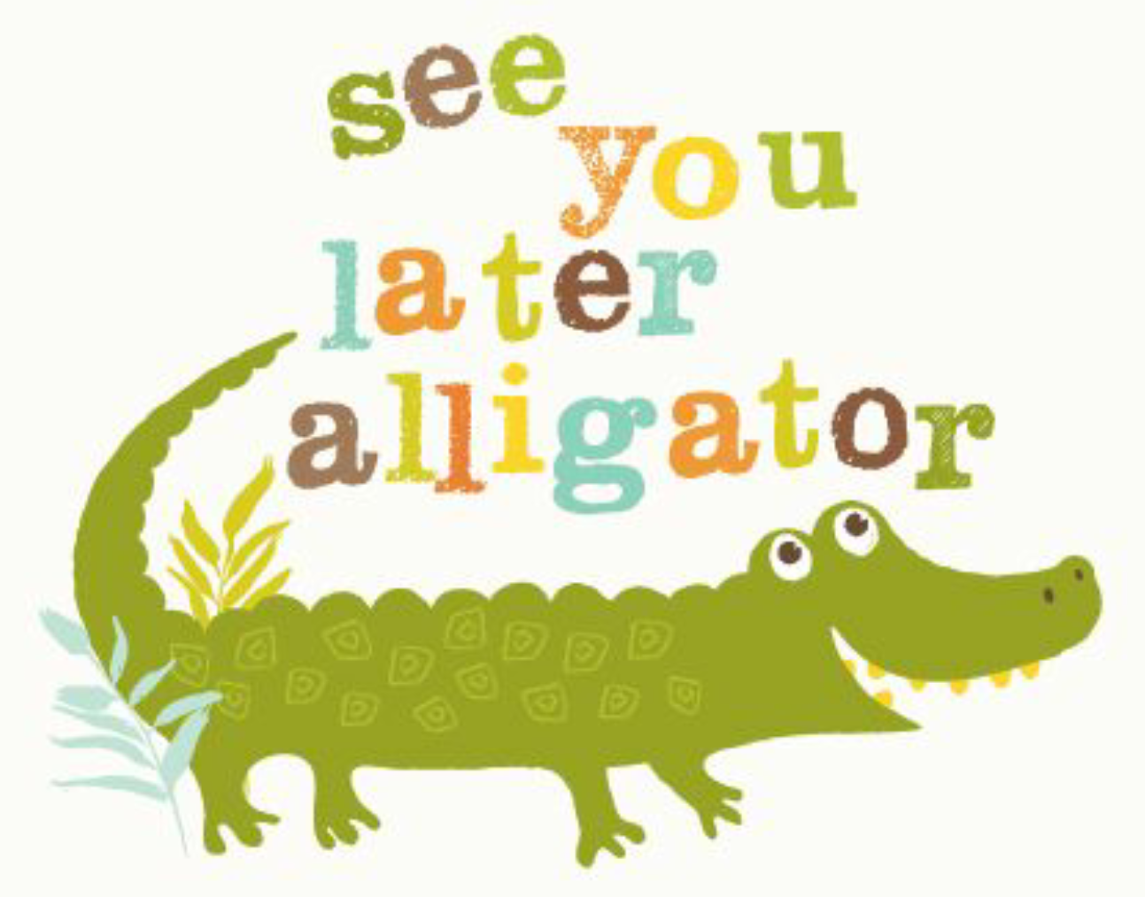 clipart alligator later