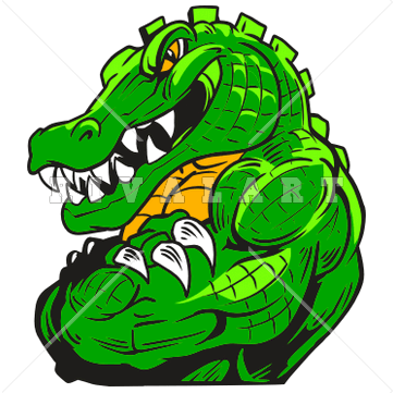 gator clipart muscle
