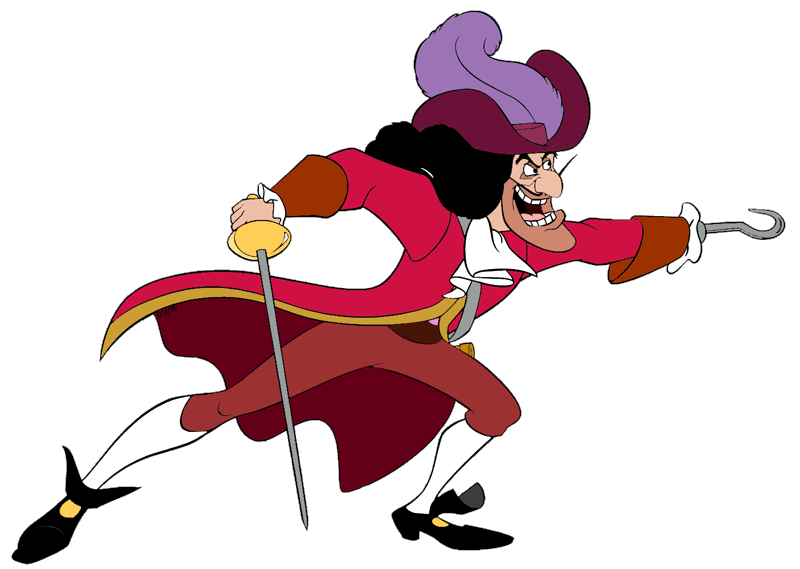 Captain hook smee and. Water clipart crocodile