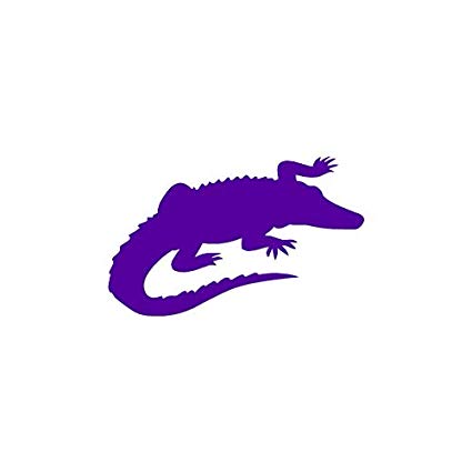 crocodile clipart purple